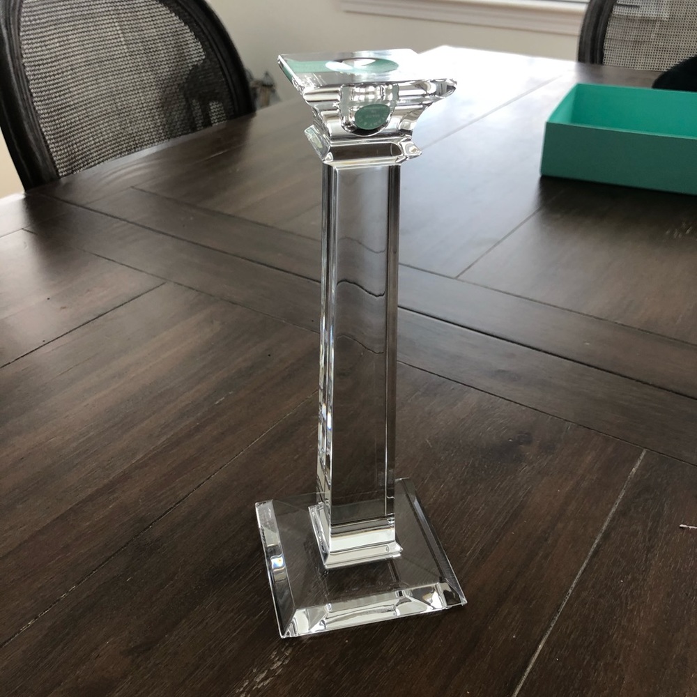 NIB! Tiffany & Co Crystal Candlesticks (Pair)